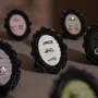 Objets de décoration - Cadre porte-bagues ovale rococo en résine noire - WHISPERING WOODS