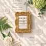 Objets de décoration - Cadre porte-bagues rococo doré Tableau - WHISPERING WOODS