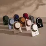Objets de décoration - Porte-bracelets en suédine végane avec pied en laiton - WHISPERING WOODS