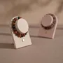 Objets de décoration - Porte-bracelets en suédine végane avec pied en laiton - WHISPERING WOODS