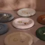 Plateaux - Coupelle ronde à bijoux en suédine végane et plâtre - WHISPERING WOODS