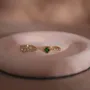 Plateaux - Coupelle ronde à bijoux en suédine végane et plâtre - WHISPERING WOODS