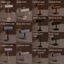 Objets de décoration - Présentoir à barre en T en hêtre et suédine végane - WHISPERING WOODS