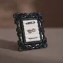 Decorative objects - Baroque Black Resin Frame Ring Holder - WHISPERING WOODS