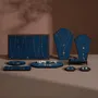 Objets de décoration - Ensemble de présentoirs à bijoux en placage de noyer et cuir végan - WHISPERING WOODS