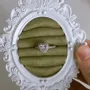Objets de décoration - Cadre porte-bagues blanc de style vintage - WHISPERING WOODS