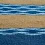 Design carpets - Nido d'Ape Blu Arancio, handwoven wool rug 180 x 250 cm - EUGENIA PINNA