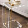 Tables basses - Table d'appoint en C Rima en acrylique, laiton - MEMONZA