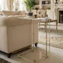 Tables basses - Table d'appoint en C Rima en acrylique, laiton - MEMONZA