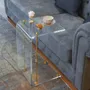 Tables basses - Table d'appoint en C Rima en acrylique, laiton - MEMONZA
