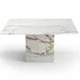 Tables pour hôtels - Table à manger - 150X150X75cm - Carrera - Marbre Calacatta Oro - STONE VALLEY