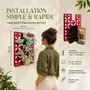 Solutions acoustiques - Tableau végétal design - plantes vivantes - Retro rouge 40x40 - ARTENA VEGETAL