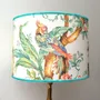 Table lamps - Lampshade with tropical pattern, parrots and flowers - CHATEAU TALES