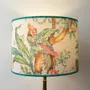 Table lamps - Lampshade with tropical pattern, parrots and flowers - CHATEAU TALES