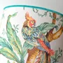 Table lamps - Lampshade with tropical pattern, parrots and flowers - CHATEAU TALES