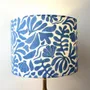 Table lamps - Blue flower patterned lampshade - CHATEAU TALES
