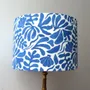 Table lamps - Blue flower patterned lampshade - CHATEAU TALES
