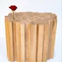 Tables basses - WOODEN MOSAIC SIDE TABLE - NICK VAN NECHEL