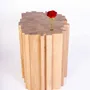 Tables basses - WOODEN MOSAIC SIDE TABLE - NICK VAN NECHEL