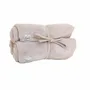 Serviettes de bain - Set 3 serviettes visage 28x28cm eponge bambou - galet - POULE HOUSE