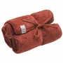 Serviettes de bain - Set 3 serviettes visage 28x28cm eponge bambou - toffee - POULE HOUSE