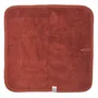 Serviettes de bain - Set 3 serviettes visage 28x28cm eponge bambou - toffee - POULE HOUSE