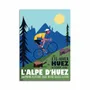 Carterie - Carte 10,5 x 14,8 cm - Cycliste Alpe d'Huez - Gary Godel - WALL EDITIONS
