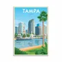 Carterie - Carte d'art - Tampa Florida - Olahoop Travel Art Cards - WALL EDITIONS