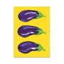 Carterie - Carte d'art - Aubergines in yellow - Alice Straker - WALL EDITIONS