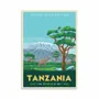 Carterie - Carte d'art - Carte d'art - Tanzania - Olahoop Travel Art Cards - WALL EDITIONS