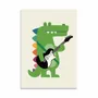 Carterie - Carte 10,5 x 14,8 cm - Croco Rock - Andy Westface - WALL EDITIONS