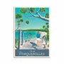 Carterie - Carte d'art - Ile de Porquerolles - Olahoop Travel Art Cards - WALL EDITIONS