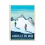 Carterie - Carte 10,5 x 14,8 cm - Aiguille du Midi Chamonix Mont-Blanc - Olahoop Travel Posters - WALL EDITIONS