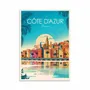 Carterie - Carte d'art - Cote d'Azur France - Studio Inception - WALL EDITIONS