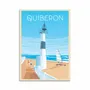 Carterie - Carte 10,5 x 14,8 cm - Quiberon Bretagne - Olahoop Travel Posters - WALL EDITIONS