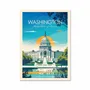 Carterie - Carte d'art - Washington - Studio Inception - WALL EDITIONS