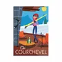 Carterie - Carte 10,5 x 14,8 cm - Ski Courchevel - Gary Godel - WALL EDITIONS
