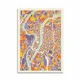 Carterie - Carte 10,5 x 14,8 cm - Lyon Rainbow map - Muzungu - WALL EDITIONS