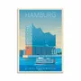 Carterie - Carte 10,5 x 14,8 cm - Hamburg - Olahoop Travel Posters - WALL EDITIONS
