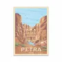 Carterie - Carte d'art - Petra Jordanie - Olahoop Travel Art Cards - WALL EDITIONS
