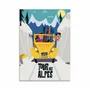 Carterie - Carte 10,5 x 14,8 cm - Tour des Alpes - Gary Godel - WALL EDITIONS