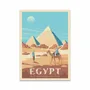 Carterie - Carte d'art - Egypt - Olahoop Travel Art Cards - WALL EDITIONS