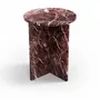 Tables basses - Table d'appoint - 45X45X55cm - Ocel - Marbre Rosso Levano - STONE VALLEY