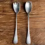 Cutlery set - Louis XVI style silver-plated salad servers with laurel decoration - OFFICE OBJETS