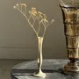 Vases - Vintage soliflora vase in gray metal with flared foot H17 D6 - OFFICE OBJETS