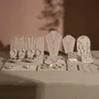 Jewelry - Beige Felt Jewelry Display Set - WHISPERING WOODS