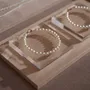 Jewelry - Beige Vegan Suede and Acrylic Jewelry Display Set - WHISPERING WOODS