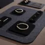 Jewelry - Black and Charcoal Felt Jewelry Display Set - WHISPERING WOODS