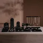 Jewelry - Black Vegan Suede Jewelry Display Set with Necklace Rail - WHISPERING WOODS