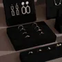 Jewelry - Black Vegan Suede Jewelry Display Set with Necklace Rail - WHISPERING WOODS